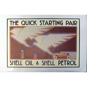  Eagles Cars Shell Oil Petrol Large Advertisement Print 