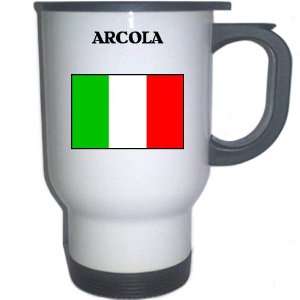  Italy (Italia)   ARCOLA White Stainless Steel Mug 