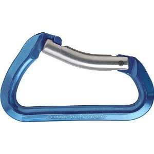  Classic Keylock Bent Gate Carabiner   Blue Cosmetic Second 