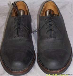 Mens Shoes COLE HAAN OXFORDS Size 9B Oiled Leather Blue  