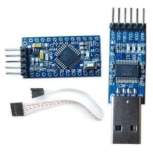   Pro Mini AVR Boards for Arduino + USB Adapter