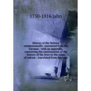 History of the Hebrew commonwealth translated from the German  with 