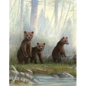 Grizzly Cubs by Anne Jenkins 22x28 