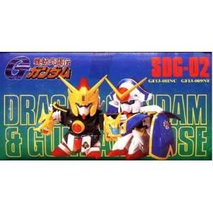  Bandai SD Super Deformed Dragon Gundam & Gundam Rose Model 