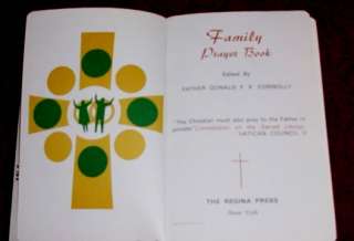 GORGEOUS FAMILY PRAYER BOOK ~ 1967 CATHOLIC PRAYER BOOK   FR. DONALD 