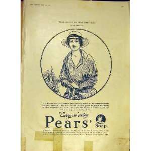  Pears Soap Woman Hood War Time Ww1 1918
