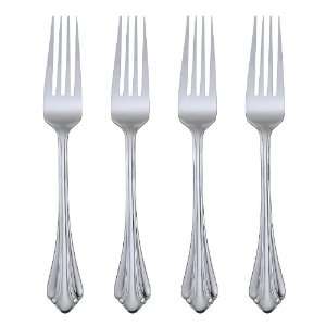  Oneida Flatware Gwendolyn Dinner Forks, Set of 4