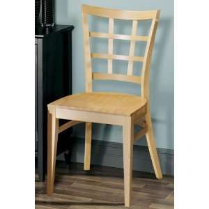  Lattice Side Chair Wood Natural