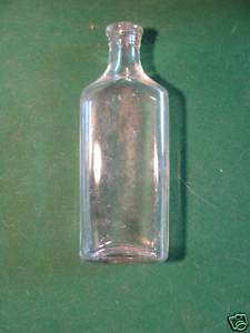 Antique Illinois Glass Co Clear Glass Medicine Bottle  