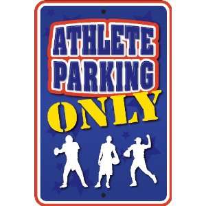  Athlete Parking Only Sign Patio, Lawn & Garden