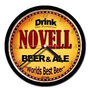  NOVELL beer and ale cerveza wall clock 