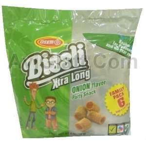 Osem Passover Bissli Xtra Long Onion Flavor Party Snack Family Pack 6 
