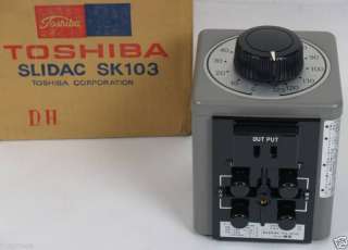TOSHIBA SLIDAC SK103 VARIAC TRANSFORMER 100V/125V NEW  