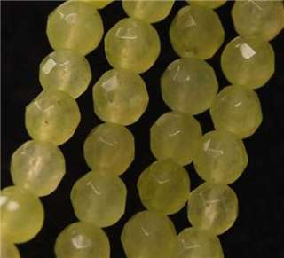 8mm Faceted Yellow South American Topaz Beads 15  