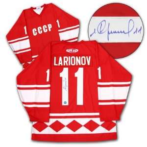  IGOR LARIONOV USSR CCCP SIGNED 1980 Olympic Jersey Sports 