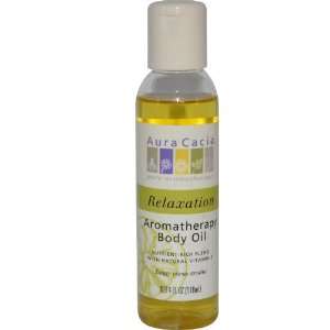    Aura Cacia Relaxation, Aromatherapy Body Oil, 4 oz. bottle Beauty