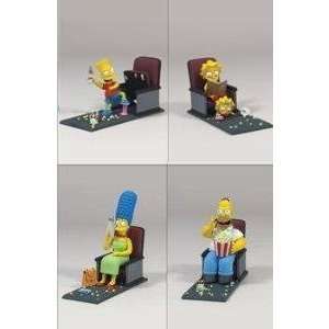  McFarlane The Simpson Movie Mayham set of 4 Marge, Homer, Bart 