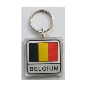  Belgium   Country Lucite Key Ring Patio, Lawn & Garden