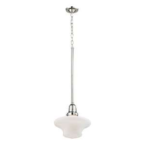  Barton Collection 1 Light 30 Polished Nickel Pendant with 
