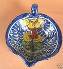 Talavera Pottery Mexico Dish Amora Cobalt Majolica  