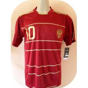  RUSSIA # 10 ARSHAVIN SOCCER JERSEY SIZE MEDIUM.NEW Sports 