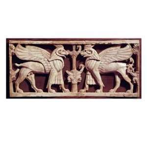  Relief Depicting Two Griffons, from Arslan Tash Art Giclee 