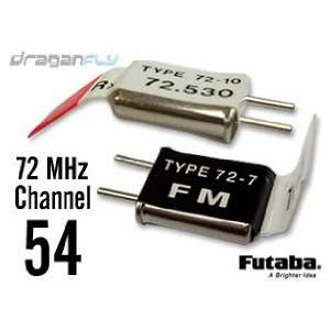  Futaba Channel 54 Crystal Set 72MHz FM Radio Receiver 