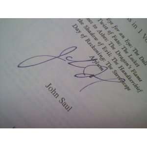  Saul, John The Blackstone Chronicles 1997 Book Signed 