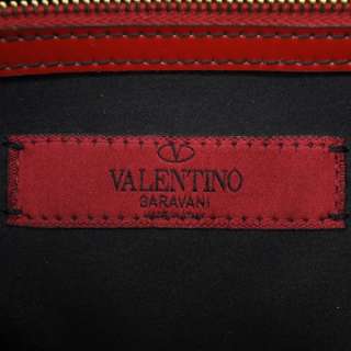 VALENTINO GARAVANI Patent Leather BOW Bag Tote Red  