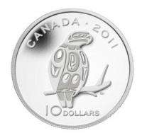 2011   $10 Fine Silver Coin   Peregrine Falcon  