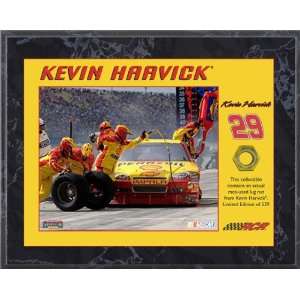  Kevin Harvick 2010 Race Used Lug Nut 8x10 Plaque Sports 