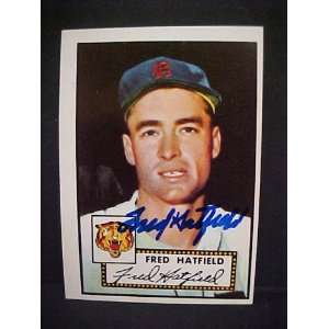  Fred Hatfield (D) Detroit Tigers #354 1952 Topps Reprint 