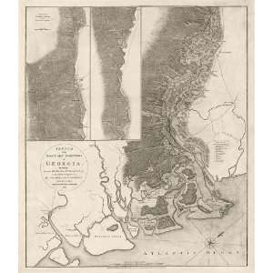 Antique Map of the Region around Savannah, Georgia (1780) by Sir 