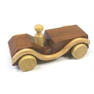    Handcarved Wooden Toy Car Artisan Made Fair Trade 