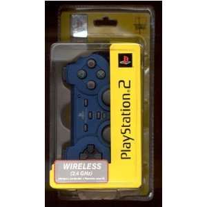  Playstation 2 Wireless Controller   Blue Video Games