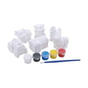  Colorbok You Paint It Plaster Kit Value Pack Farm; 3 Items 