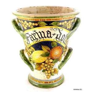  MAJOLICA Conic Vase 4/H   Farina Dolce [#CO26 MAJ]