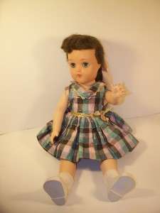 Vintage V91 P91 Ideal Toni Ruth Doll Brunette Blue Eyes 1953