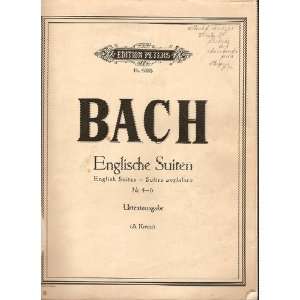  Englische Suiten (Nr. 4   6) (Urtext) Johann Sebastian 