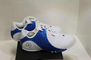 NEW AND1 BASKETBALL BOYS UPRISE LOW WHITE/ ROYAL BLUE  