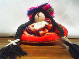 little ANDEAN DOLL DRESSED WITH TYPICAL CLOTHES PERU  