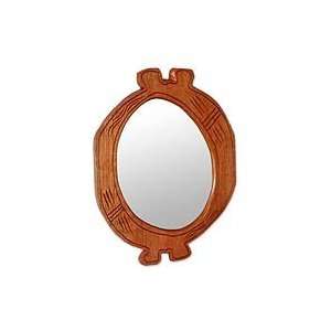  NOVICA Cedar mirror, Omnipotence