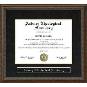  Asbury Theological Seminary (ATS) Diploma Frame Sports 