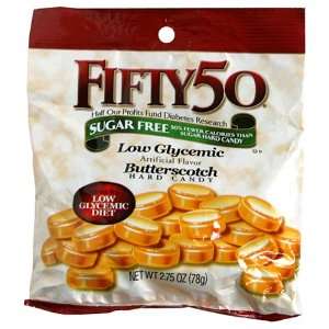 Fifty 50 Hard Candy, Butterscotch, 2.75 Ounce Packages (Pack of 8)