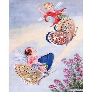  Butterfly Flight Vintage Artwork Baby