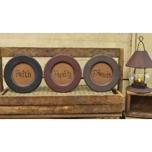   Inspirational Country Rustic Wood Plates with Holders Everyday Decor