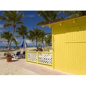 Beach Cabana, Princess Cays, Eleuthera Island, Bahamas, West Indies 
