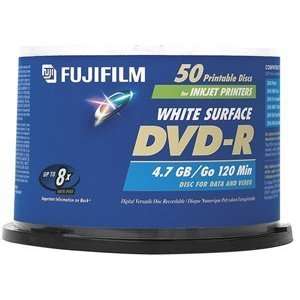  Fujifilm Media 25302082 DVD R 4.7GB 120 Minutes Printable 