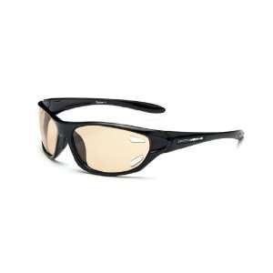   Photomatic Lens Sunglasses, Shiny Black Frame/Brown Lens, 12011