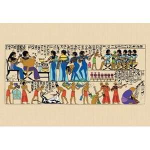 Vintage Art Celebration from a Tomb at Thebes   15021 1 